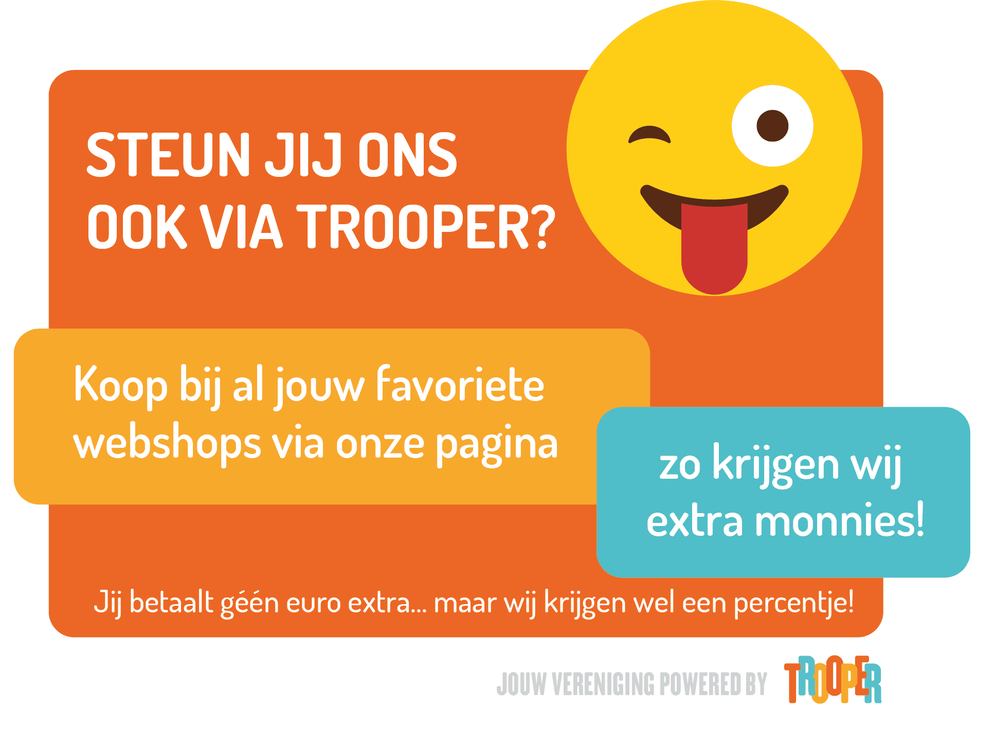 De Tondeloos VZW helpen via Trooper online aankopen